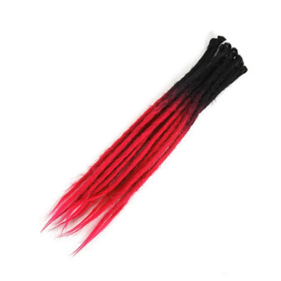 Synthetic Handmade Dreadlocks Crochet Braids Hair Extensions For Black Women Colored Dreadlocks Hair  Faux Locs braiding Hair