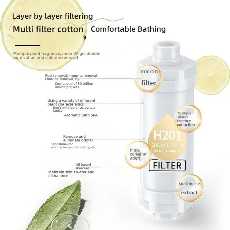 Filter Shower Fragrance Vitamin C Aromatherapy Softener Purifier For Hard Water Removes Residual Chlorine Bathroom Accessories