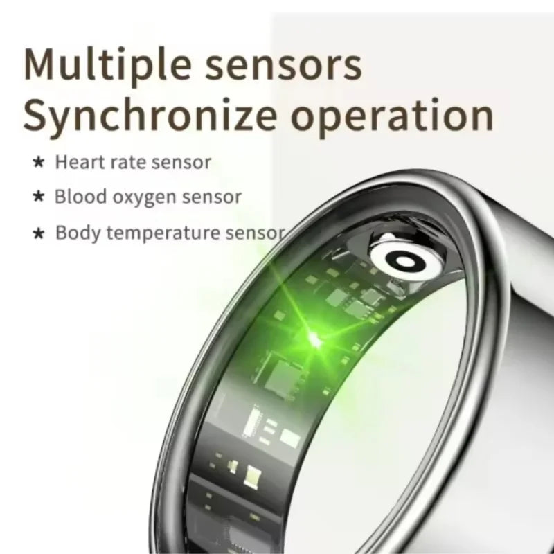 For Xiaomi Smart Ring Multifunctional Heart Rate Blood Oxygen Saturation Sleep Calories Waterproof Multi-sport Mode Tracker