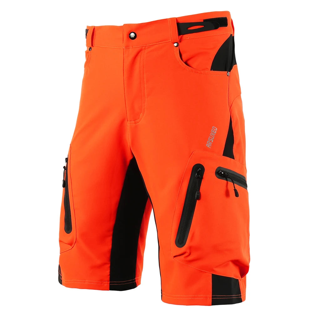 Baggy Shorts Cycling Biking Pants Breathable Sports Loose Fit Shorts Outdoor Casual Cycling Clothes with Zippered Pockets