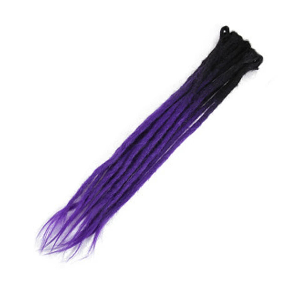 Synthetic Handmade Dreadlocks Crochet Braids Hair Extensions For Black Women Colored Dreadlocks Hair  Faux Locs braiding Hair