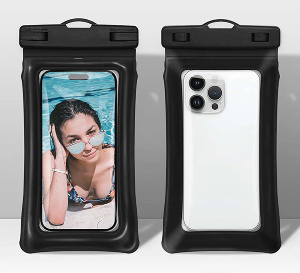 2PCS Waterproof Phone Pouch IPX8 Floating Dry Bag 1PCS Waterproof Phone Case for Beach compatible with under 7.2 inches phones