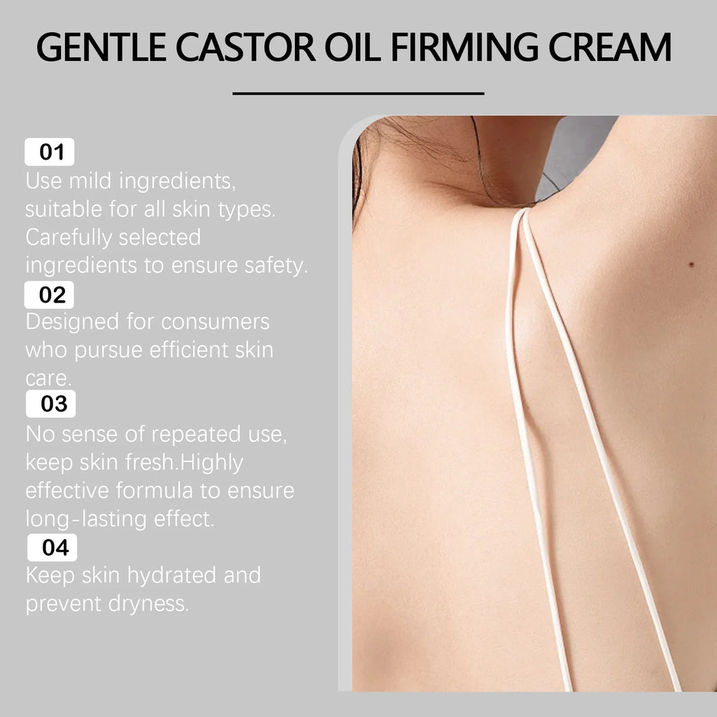 EELHOE Organic Castor Oil Firming Body Cream Remove Abdominal Sagging Increase Skin Elasticity Rejuvenate Skin Tightening Cream
