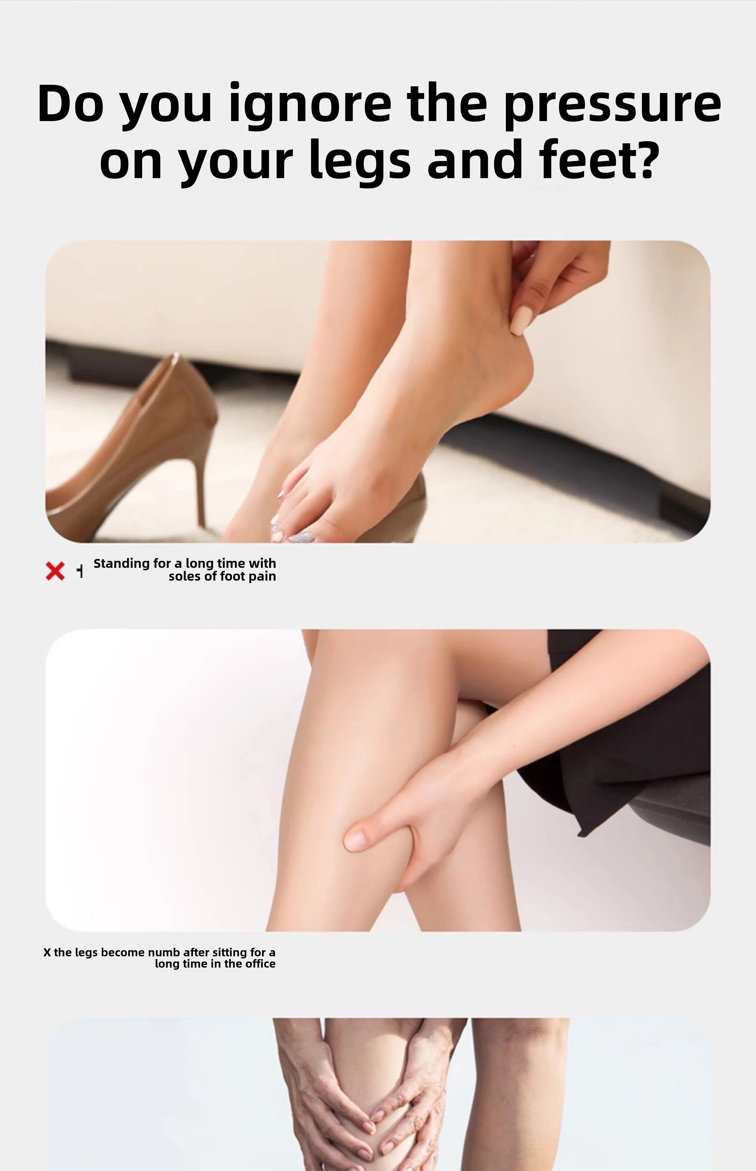 3D Shiatsu Foot Massager for Circulation Relax, Machine with Deep-Kneading Heat, Calf Massager,Ideal Gift for Mom Dad Friends