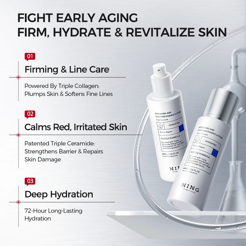 100 ml Moisturizing & Calming Essence Lotion – HA + Ceramide for Dry, Redness‑prone Skin