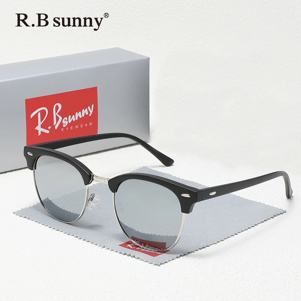 Classic Polarized Sunglasses Men Women Retro UV400 Glasses Male Popular Anti-glare Travel Driving Fashion Eyewear Frames