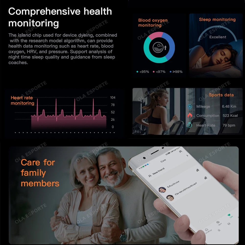 2025 New Smart Ring Smart Touch LED Disaply Screen Ring Gesture Swipe Video Health Monitor 5ATM Waterproof SmartRing Men Women