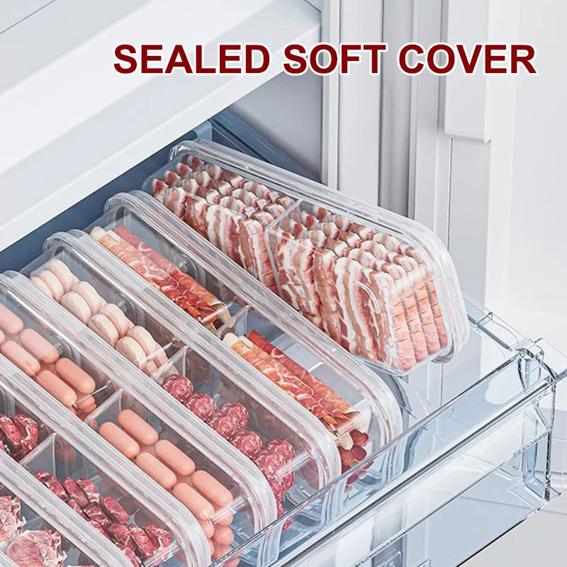 High-Capacity Food Storage Solution for Your Home; Ensures Freshness of Meat Vegetable in Refrigerator