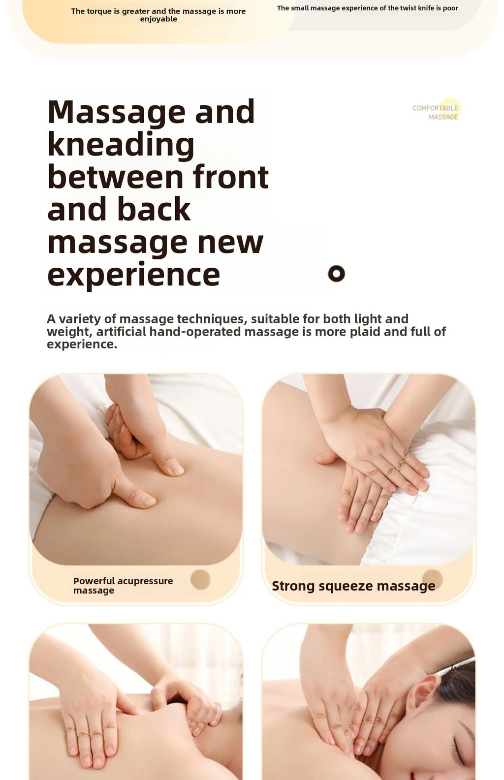 Back Massager for Deep Shiatsu Lower Back Neck Massager with Heat 3D Kneading Massage Pillow Shoulder Legs Gifts for Mom Dad Wom