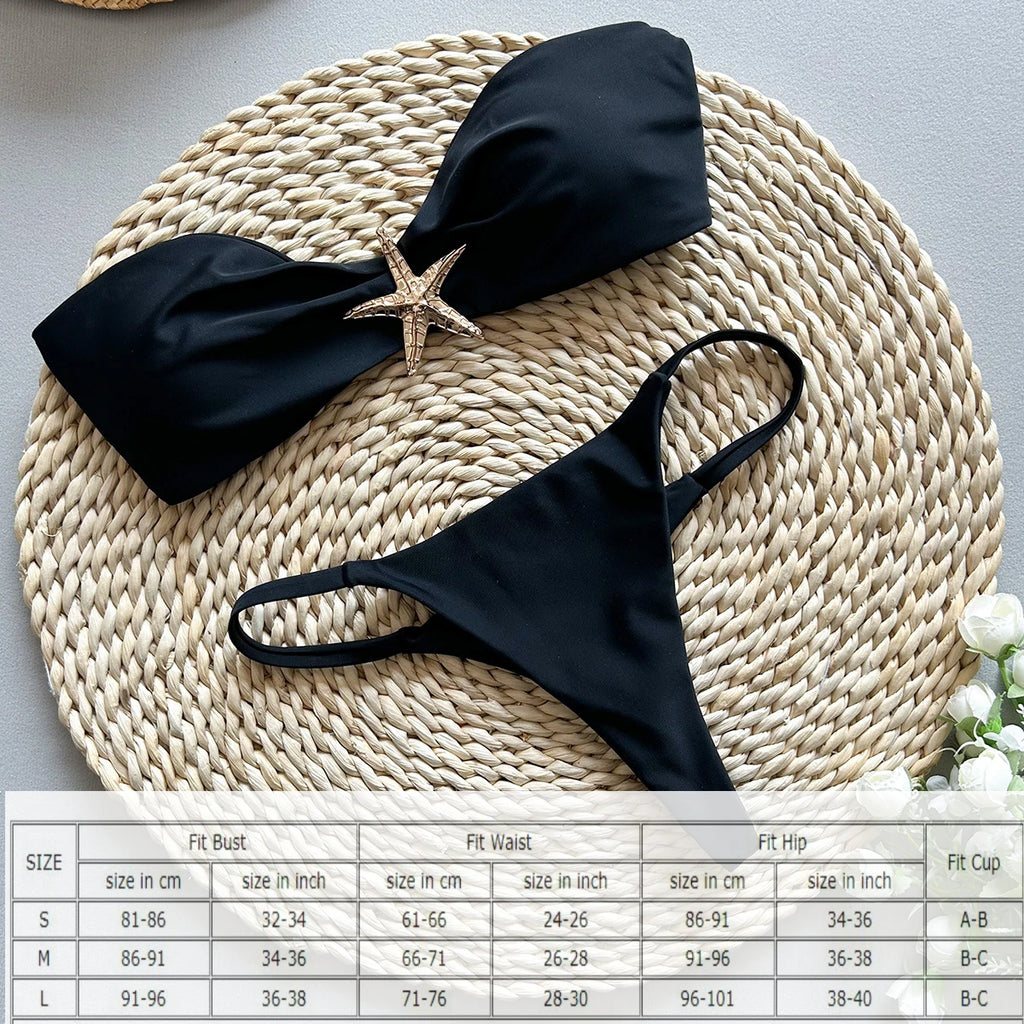 Push Up Bikinis 2025 Sexy Women Swimsuit Female Swimwear Micro Bikini Set Swimming Suit Beachwear Bandeau Brazilian Biquini