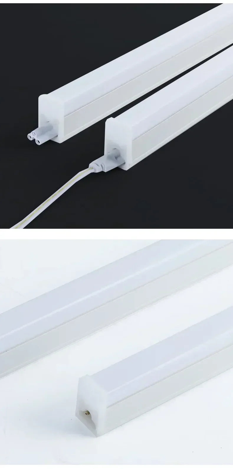 2x T5 T8 fluorescent lamp LED lamp 30cm 60cm 1.2m 0.9m 6w 10W cold white light 110V 220V LED lamp integration, kitchen lighting