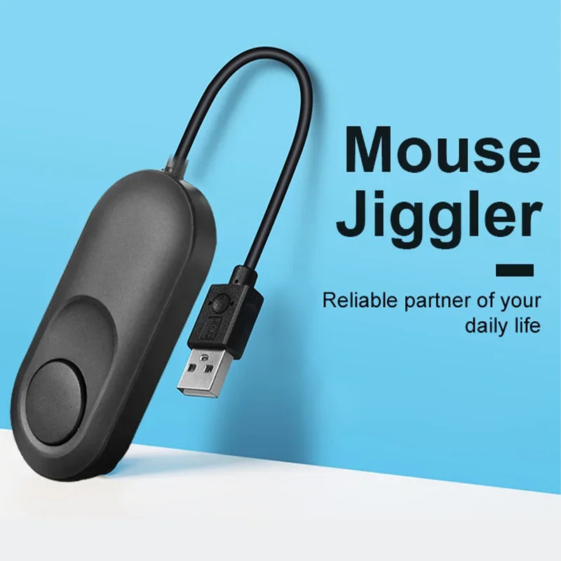 Mini Metal Mouse Jiggler, Made of Premium Aluminum Alloy, Longer Life Span, Plug and Play, 100% Undetectable