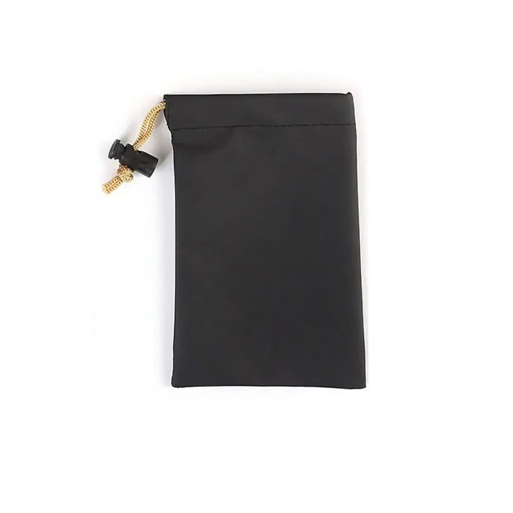 PU Leather Phone Storage bag with Draw String Waterproof Power Bank Case Large Capacity Dustproof Headphone Case Pouch