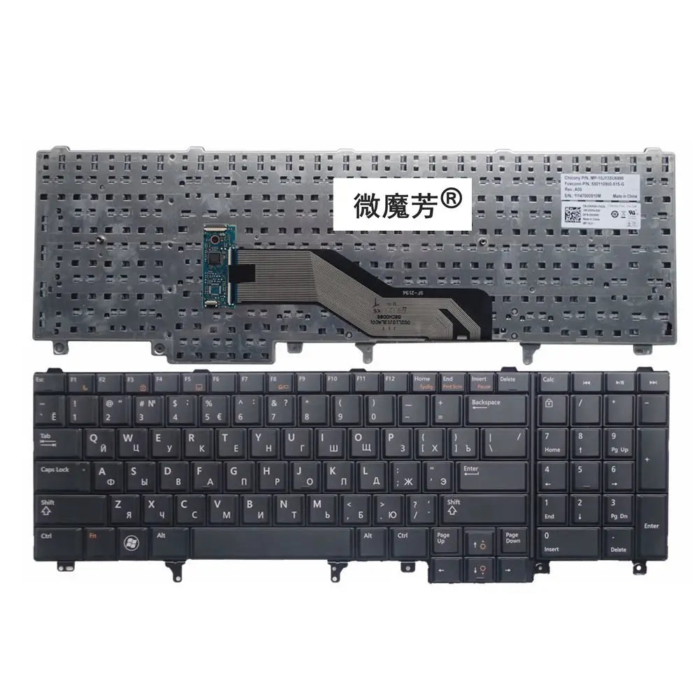 US/RU/UK Laptop Keyboard For DELL E6520 E5520 E5530 E6530 M4700 M6700 M4600 M6600 M4800 M6800 E6540 P14F P15G P19F P25G P29F