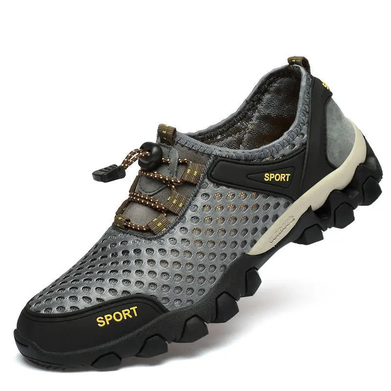 Men's Breathable Running Shoes Summer Sports Casual Mesh Upper Water Entering Climbing Hiking Low Top Slip-On Sandals