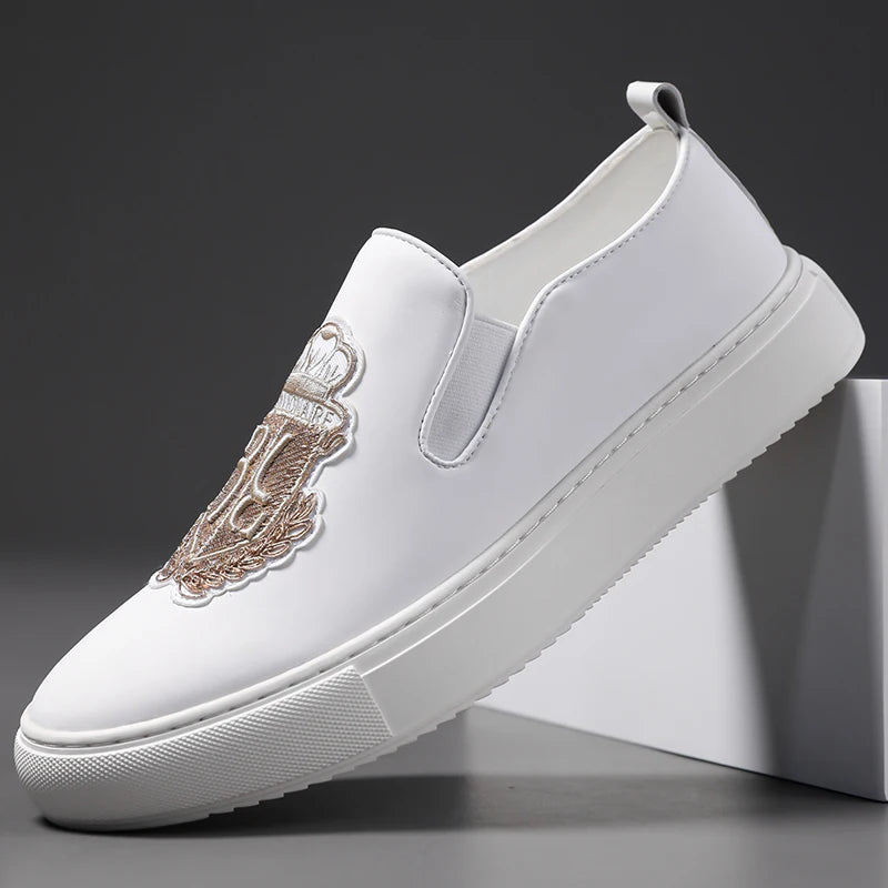 Men's Fashionable All-Match Casual Loafers Comfortable Slip-On Shoes for Every Occasion-19051