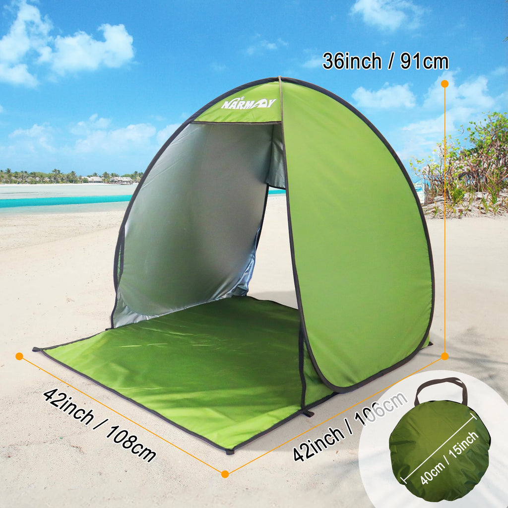 Pop-Up Beach Tent UV-resistant & Waterproof Sun Shade Shelter for Camping