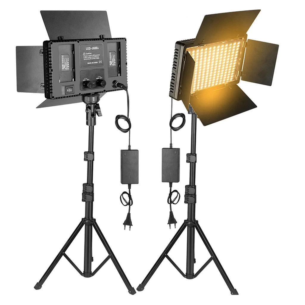 U800 U600 LED Photo Studio Light Portable Video Recording Photography Panel Lamp for Tiktok Youbute Game Live Video Lighting