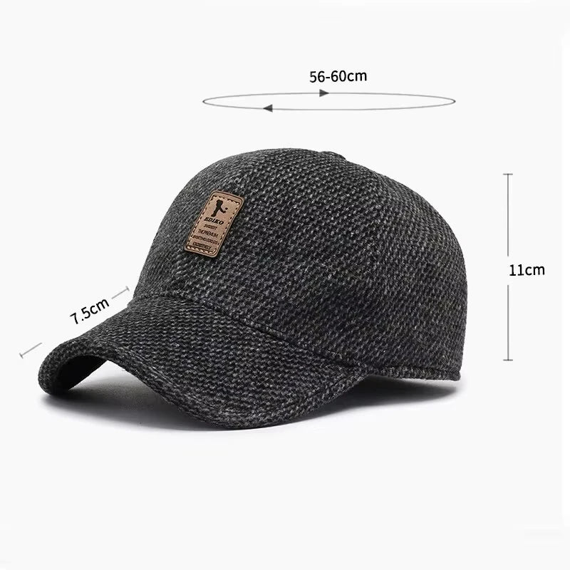Winter Bomber Hat Men Women Russian Black Leather Ushanka Caps With Ear Flaps Fur Warm Leather Brand Baseball Cap Hats