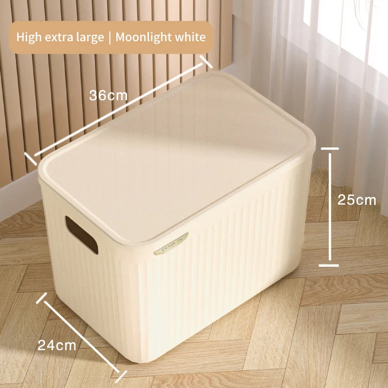 Home Wardrobe Clothes Organizer Plastic Toy Storage Boxes for Bedroom Cabinets Drawers Cosmetic Makeup Doll Accessory Container
