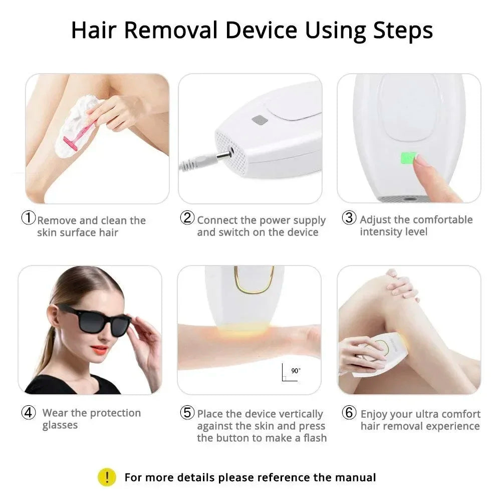 Laser Epilator IPL Hair Removal For Women Body Bikini Facial Permanant Painless IPL Hair Remover Laser Epilator