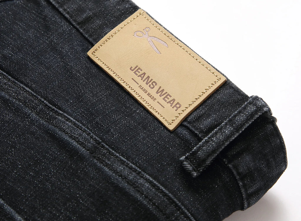 Men Summer White Ripped Denim Shorts Male Holes Short Jeans New Fashion Streetwear Stretch Jeans Shorts Pants Srtaight Fit Jeans