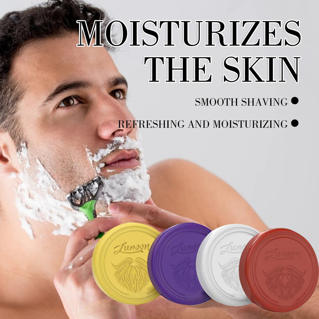 Man Shaving Soap Gentle Clean Keep Fresh Smooth Texture Foam Rich Reducing Irritation Men Beard Care Soap Effect Protect