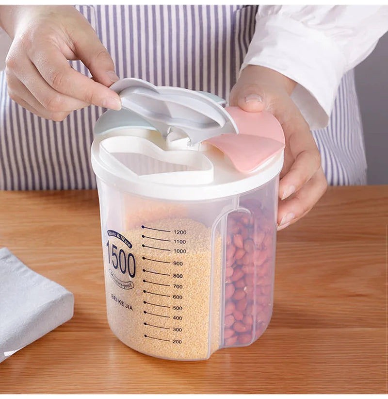 Kitchen Storage Box Food Storage Box Kitchen Supplies Grain Storage Tank  Transparent Organizers Moisture-Proof Sealed Cans