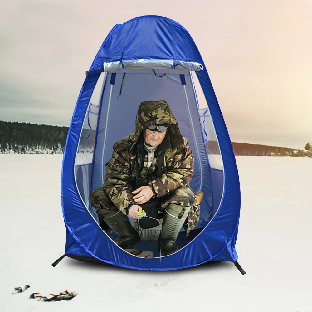 Portable Outdoor Fishing Tent UV-protection Tent Pop Up Single Tent Automatic Instant Tent Rain Shading Tent for Outdoor Camping