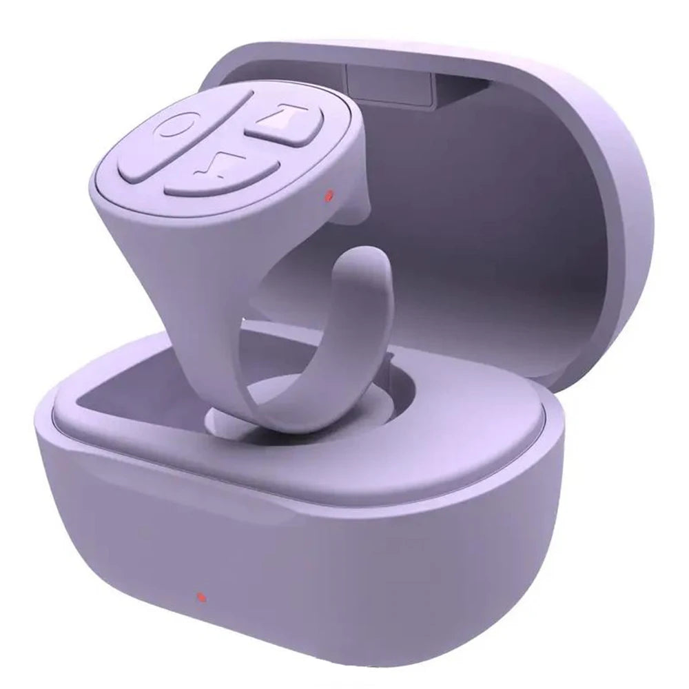 GITFOS Bluetooth Scroller Ring for TikTok Phone Remote Control Bluetooth Page Turning Ring Wireless Camera Selfie Button