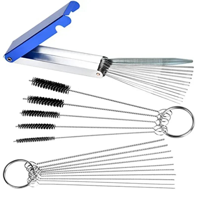Hot Brushes Cleaner Tools for Automobile Motorcycle ATV Welder Carb Chainsaw Carburetor Carbon Dirt Jet Remove Cleaning Needles