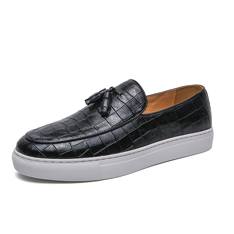 Italy Men Casual Shoes Summer Leather Loafers Office Shoes For Men Driving Moccasins Comfortable Slip on Party Fashion Shoes Men