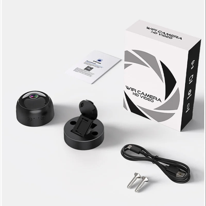 Lenovo Wireless Security Camera 360° Full Coverage View 4K WiFi HD Motion Detection Night Vision Indoor Outdoor Remote Monitor
