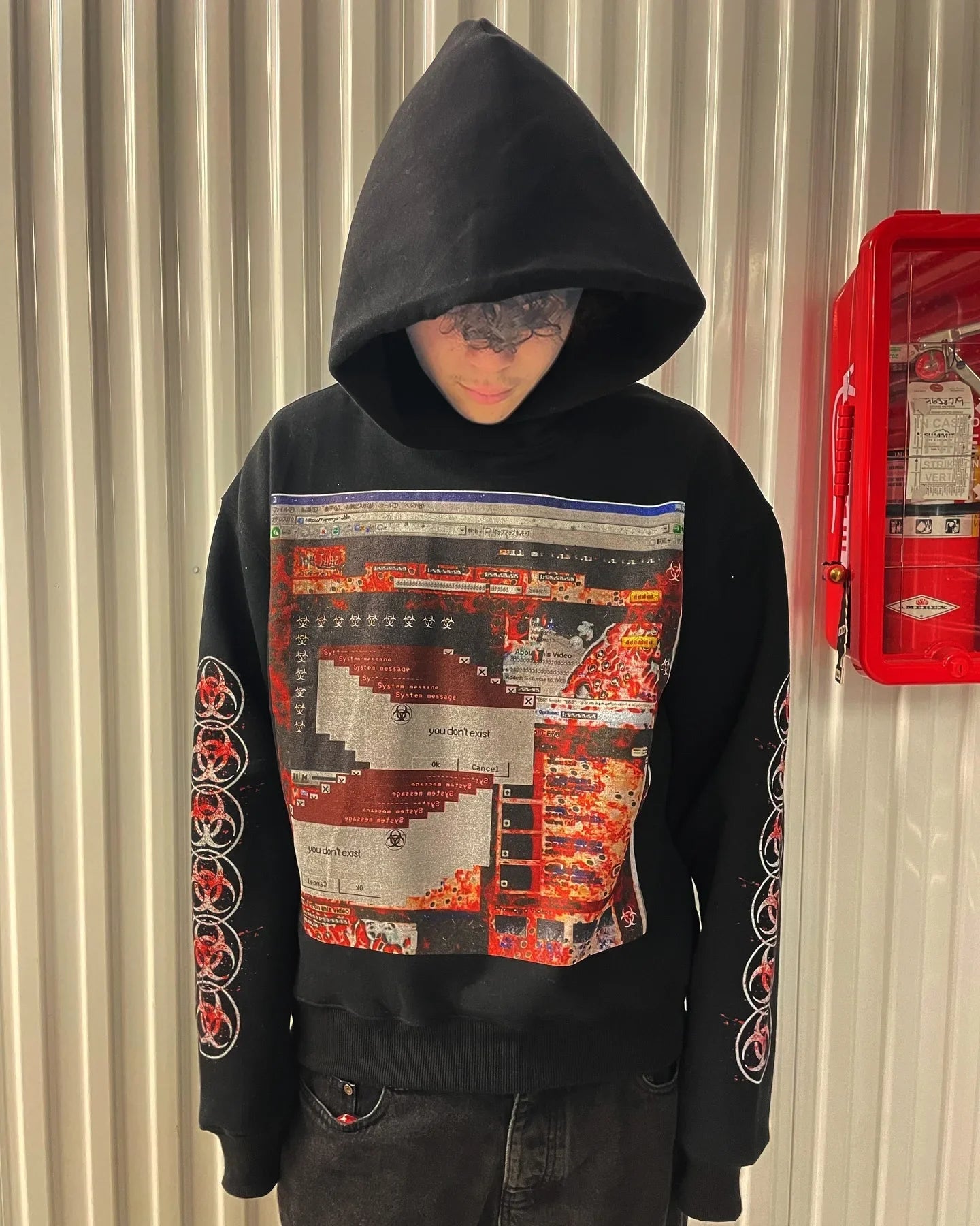 Vintage Style Hoodie Embroidery Print Hoodies Women Grunge Sweatshirt Tops Streetwear Harajuku Gothic Y2k Women Clothing
