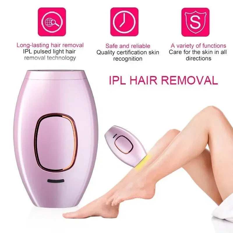 New Permanent IPL laser Hair Remover Hair Cutting Female Facial Hair Laser Epilator Body Bikini IPL 500,000 Flash Depilator