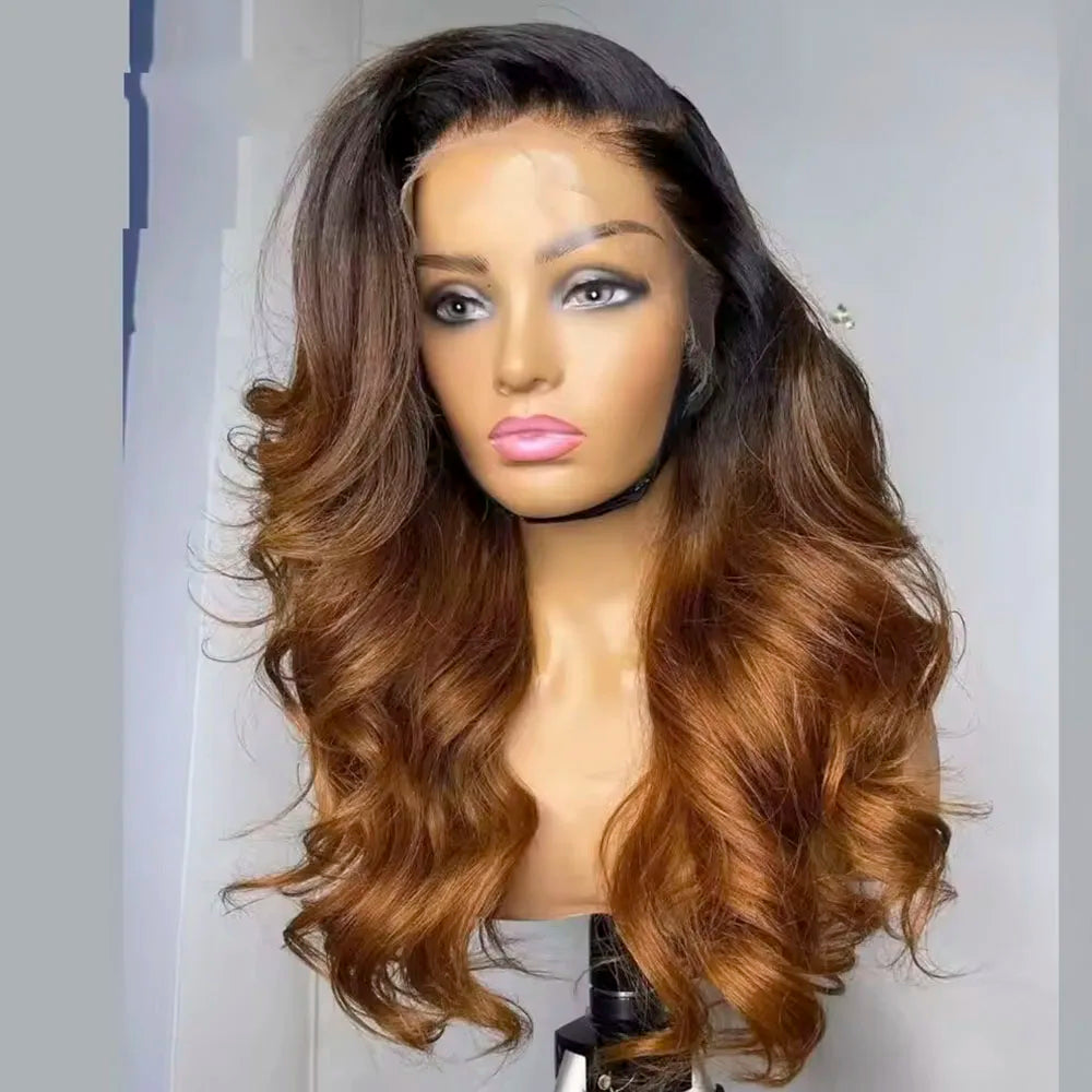1B/4/27/30 Wig Ombre Lace Front Wig Human Hair Wig For Women Brazilian Body Wave 13X4 Blonde Lace Frontal Wig On Sale Clearance