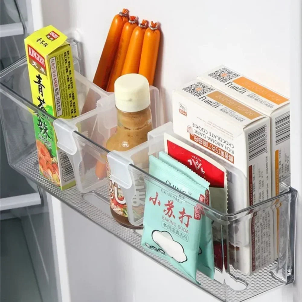 Refrigerator Organizer Shelf 4/6/8 Pieces Kitchen Items Shelves Organizers Storage Things for the Home Gadgets Organization