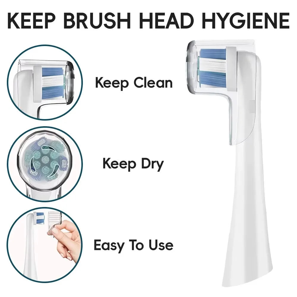 Toothbrush Head Dustproof Covers Caps For Oral B Replacement Brush Heads and iO Series Electric Toothbrush Head Protector 4/8PCS