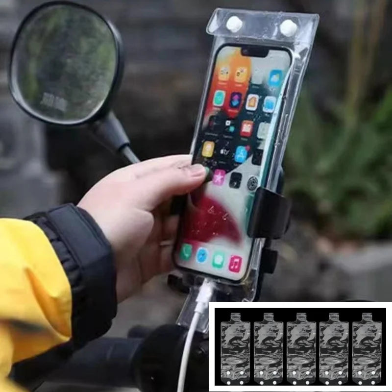 5/10PCS Transparent Waterproof Phone Covers Swimming Bags Underwater Cellphone Protectors Pouch Bags Touch Screen Bag Phone Case