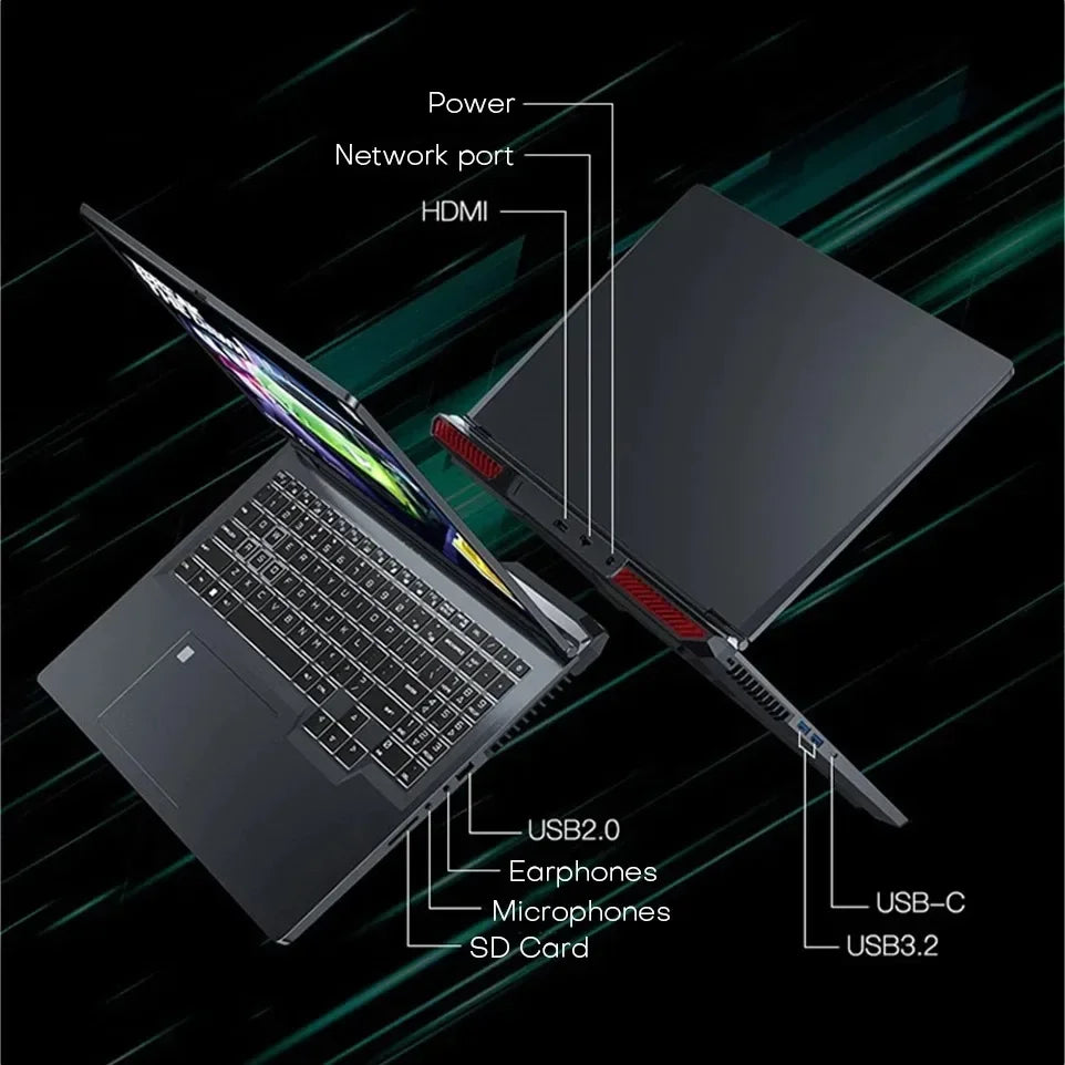 16" Gaming Laptop intel Core i7-6700HQ GTX 1060 IPS 1920*1200 Notebook PC Ram16G 32G 128G-1TB SSD Windows 11 Pro Laptop Computer