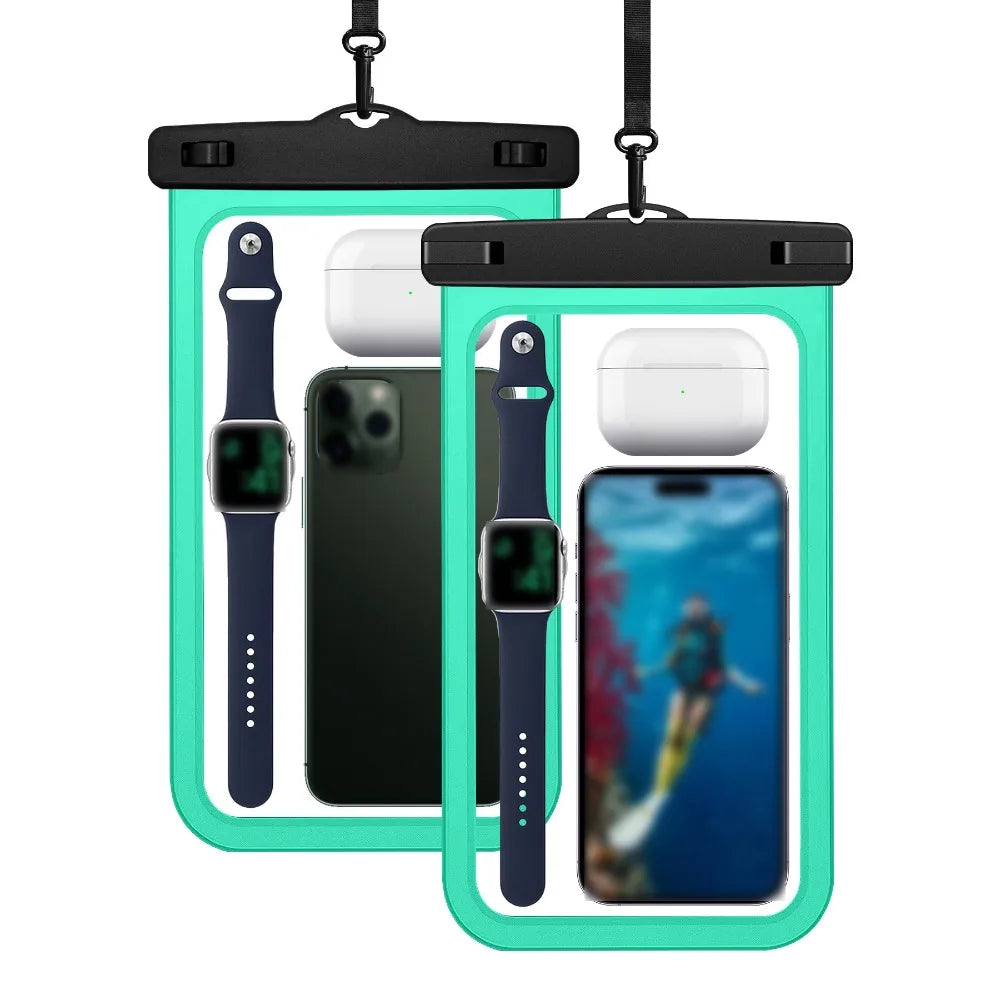 Waterproof Mobile Phone Bag Touchable Screen Large Capacity Phone Protector Pouch PVC Universal Underwater Dry Bag