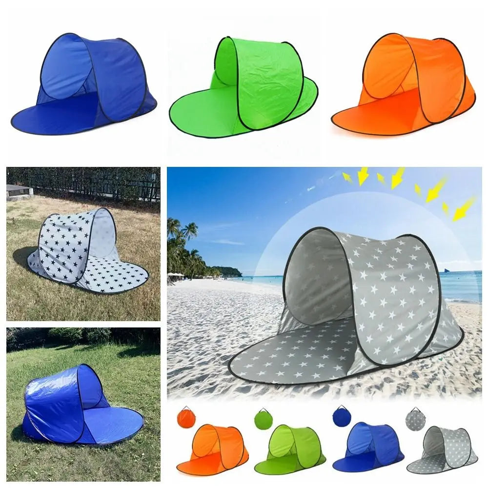 UV-proof Uv-proof Beach Tent Ultra-light Single Layer Instant Pop-up Tent Water-resistant Sunscreen Sun Shelter Sea Park