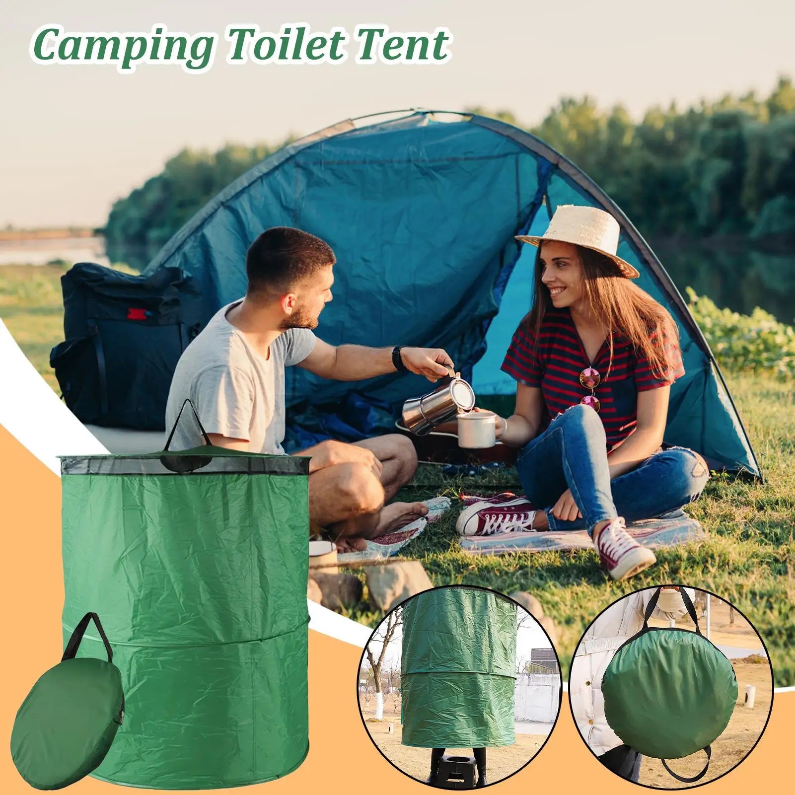 Portable Pop Up Privacy Tent Instant Changing Room & Toilet Shelter for Camping Beach, Lightweight with Carry Bag