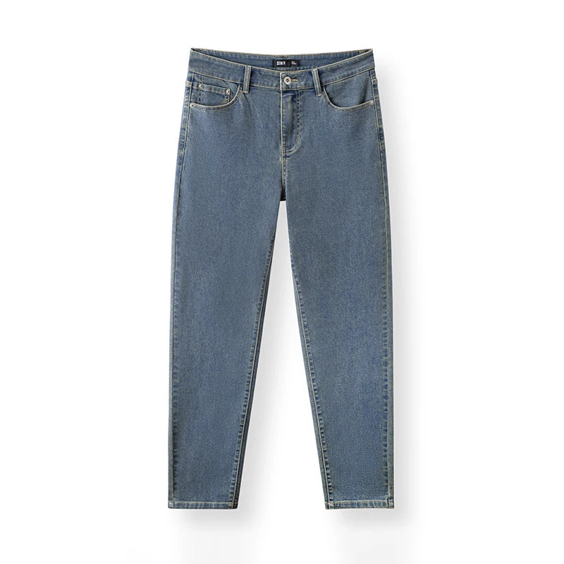 Semir Jeans Men Slim Fit Skinny Trousers Leg-lengthening 2025 Spring New Long Trousers Basic Versatile
