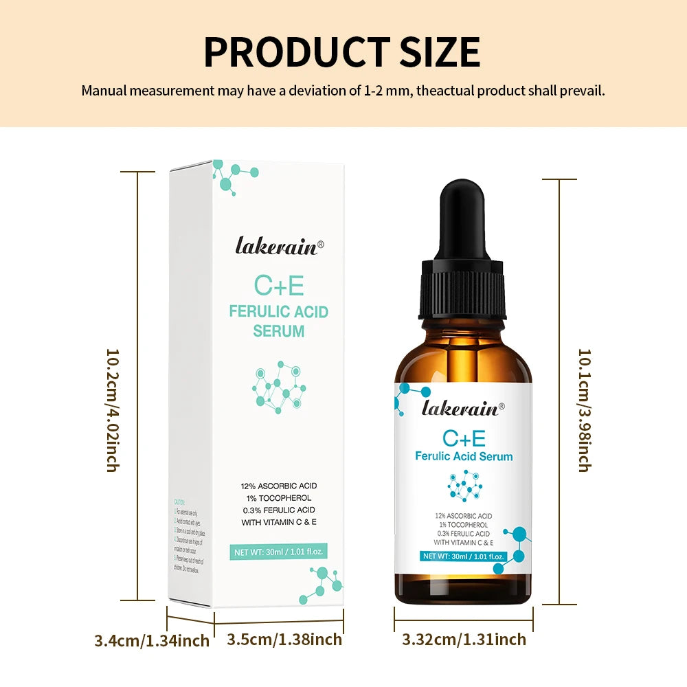 Vitamin C Face Serum Vitamin CE Serum with Ferulic Acid for Women Vitamin E&Ferulic Serum Skin Care, Vitamin C Serum for Face