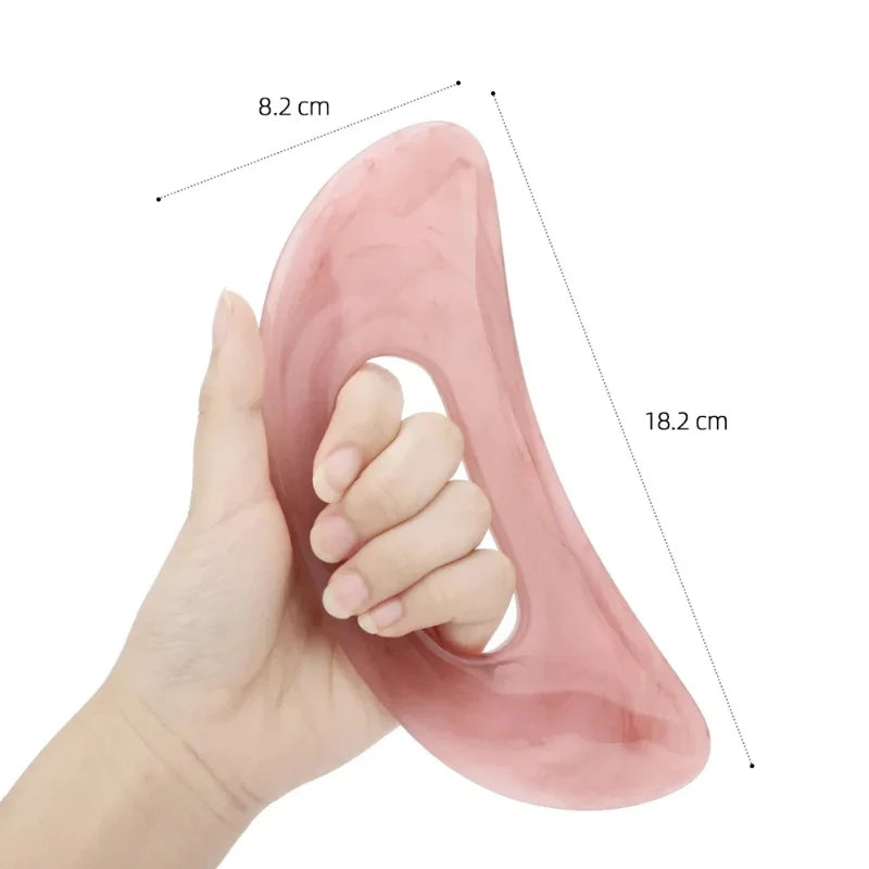 Guasha Board Resin Beeswax Massager Scraper Chinese Gua Sha Tool for Face Neck Back Body Acupuncture Pressure Massage Therapy