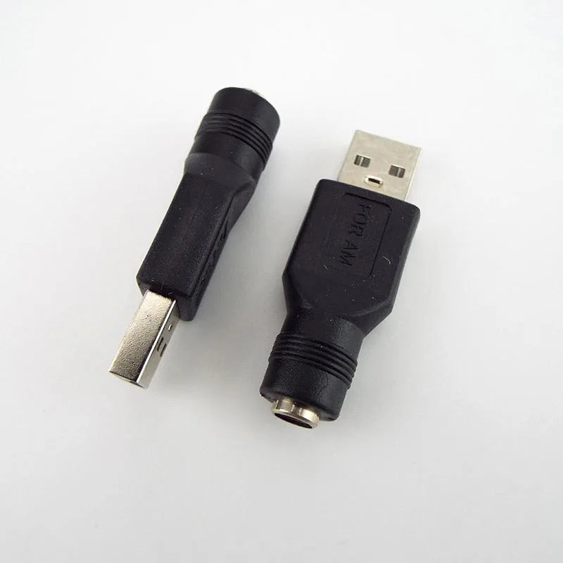 DC Female power Jack 5.5*2.1mm To USB 2.0 Male mirco type c Plug Female Jack 5V Connector converter Adapter for Laptop q1