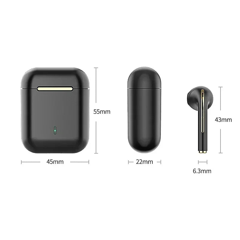 J18 Wireless Headset Bluetooth 5.3  Hifi In-ear Stereo Microphone Touch Waterproof TWS Noise Cancelling HD Gaming Headset 2025