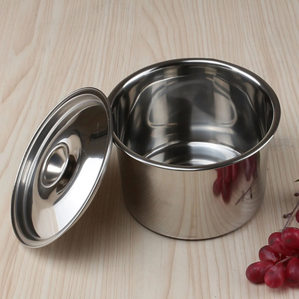 Stockpot Stainless Steel Easy to Clean High Temperature Resistant Multifunctional Soup Pot with Lid for Seasoning Eggs