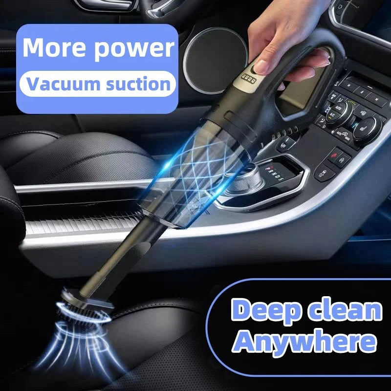 Auto multifunctionele stofzuiger Handheld krachtige zuigkracht Oplaadbare auto en thuis Kleine draadloze stofzuiger voor tweeërl